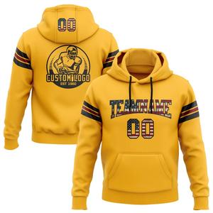 Sudadera CON CAPUCHA DE FÚTBOL AMERICANO OEM para hombre, ropa deportiva de entrenamiento con logotipo de equipo personalizado, sudadera informal de lana - Product Image 6