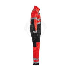 ชุดยูนิฟอร์มนิรภัยผ้าฝ้ายทนไฟแบบปรับแต่งได้ แถบสะท้อนแสง ชุดคลุมแบบมีไฟ LED  มาตรฐาน ANSI Class 1 EN ISO 20471 Class 2 พร้อมโลโก้ - Product Image 5