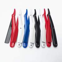 Ciseaux de barbier en acier inoxydable avec manche en plastique de haute qualité pour la coupe des poils du visage, de la gorge et des aisselles HABI INDUSTRIES