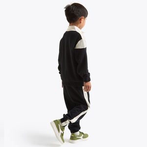 ชุดวอร์มลำลองใส่สบายสำหรับเด็กผู้ชายเด็กผู้หญิงแจ็คเก็ตแขนยาวมีซิปกางเกงผ้าฝ้ายโพลีเอสเตอร์ระบายอากาศได้ดีสำหรับฤดูหนาว - Product Image 3