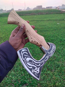 มีดเชฟปลอมพร้อมที่จับกระดูกสำหรับใช้ในครัวหั่นพิซซ่าเหล็กดามัสกัสตามสั่ง - Product Image 6