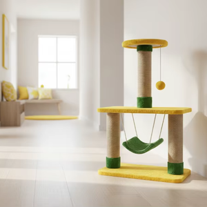 ที่ลับเล็บแมวคุณภาพสูง Amistar Lime & Lemon Delight Cat Tower สำหรับแมวทุกขนาด - Product Image 5