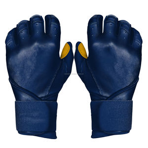 Gants de frappe de baseball personnalisés professionnels manchette longue vente en gros gants de sport en cuir durables antidérapants pour BBG-0034 OEM - Product Image 6