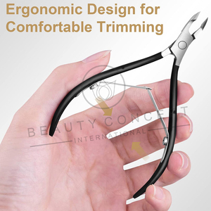 Professional Ergonomic Cuticle Trimmer Cuticle Pusher Nail Cuticle Remover Nipper Stainless Steel Wide Jaw Opening Sharp Blades - Product Image 3