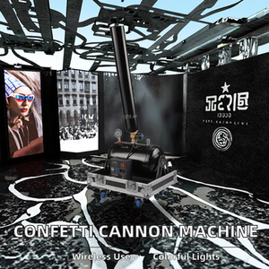 Grand souffleur électrique télécommandé, lanceur de confettis, canon à confettis en tube métallique pour événements scéniques et mariages - Product Image 3