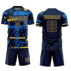 กางเกงขาสั้นระบายอากาศได้ดีวัสดุดีที่สุดเสื้อฟุตบอลเสื้อออกกำลังกายพิมพ์โลโก้ตามสั่ง - Product Image 4