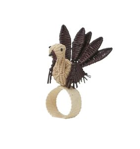 Vente en gros pas cher Anneau de serviette en rotin pour décoration de table avec strass et bling Anneau à boucle pour serviette de table - Product Image 2