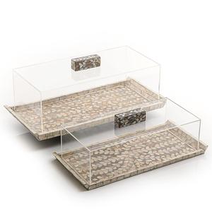 Best Designer Product Mother of Pearl Cake Stand Hotel and Restaurant Juego de 3 soportes para servir pasteles a un precio asequible - Product Image 3