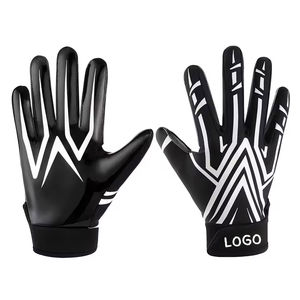 Nouvel arrivage de gants de football personnalisés pour adultes et enfants, fournisseur de gants de football américain respirants pour l'extérieur - Product Image 4