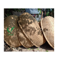 Coracle décoratif en bambou, panier de pêche traditionnel vietnamien fait main, modèle ViGi Farm Elina 1,5m-2m, polyvalent