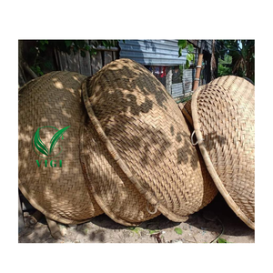 ตะกร้าตกปลาทำมือแบบเวียดนามเรือคอร์เคิลไม้ไผ่ประดับแบบดั้งเดิม - Product Image 2