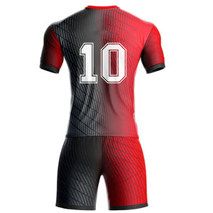 Uniforme de fútbol de poliéster 100% con logotipo personalizado, pantalones cortos de camiseta de fútbol de secado rápido transpirables antibacterianos, ropa deportiva de equipo al por mayor - Product Image 4