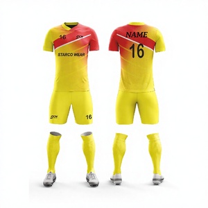 เสื้อฟุตบอลผู้ชายคุณภาพสูง คอวี แขนกุด พิมพ์ลายแบบซับลิเมชั่นตามสั่ง ผลิตจากโพลีเอสเตอร์ 100% - Product Image 1