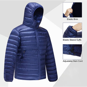 2025 Detachable Custom Embroidery Logo Men's Hooded Custom Warm Thick Outdoor Winter Coat Quilted <b>Padded</b> Bubble Jacket - Product Image 4