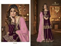 Shamita Shetty Belle Actrice Porter En Gros Designer Broderie Travail Robe Coupe Droite Robe Style