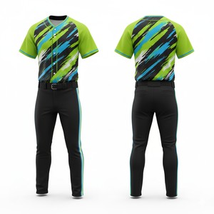 Uniforme de Béisbol Sublimado, Ajuste Atlético Moderno, Transpirable, Malla de Poliéster, Ropa Deportiva Personalizada para Equipos - Product Image 4