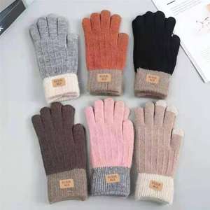 Hot sales Winter jacquard <b>gloves</b> Fingered <b>touchscreen</b> Thermal <b>Gloves</b> - Product Image 6