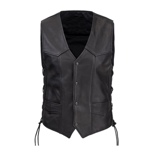 Equipo de motocicleta personalizado certificado CE para hombres Ropa deportiva protectora de alto rendimiento-Chaleco de cuero para hombre Ropa de talla grande - Product Image 1