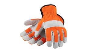 Waterproof chainsaw gloves Goat Leather Gloves for <b>logging</b> - Product Image 2