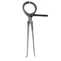 Offre Spéciale 40cm en acier inoxydable testeur de sabot réglable Instrument vétérinaire pour forgeron maréchal-ferrant outils de ferrage
