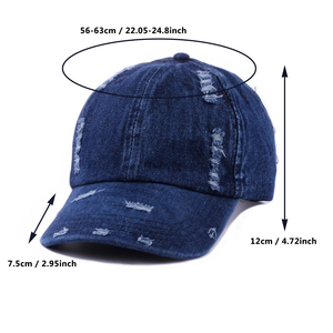 Nueva Llegada, Gorras de Béisbol Deportivas de Mezclilla/Lona Duraderas de Alta Calidad al por Mayor, Logotipo/Color Personalizado, Ajustables para Todas las Temporadas - Product Image 6
