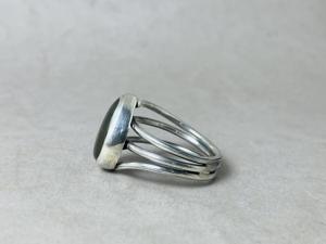 เครื่องประดับหินที่ออกแบบเอง925แหวนพลอยลาบราดอไรต์เงินสเตอร์ลิงแหวนเงินแท้สินค้าของขวัญแหวนลาบราดอไรต์ธรรมชาติ - Product Image 5