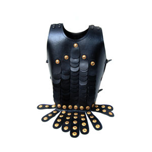 Armure musculaire en cuir noir médiéval à collectionner fabriqué à la main Cuirass armure musculaire en cuir noir médiéval Cuirass Inde décorative - Product Image 2