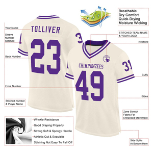 Personalizado de los hombres de fútbol americano uniforme Jersey sólido transpirable impreso Material de manga corta hecho en Pakistán - Product Image 2