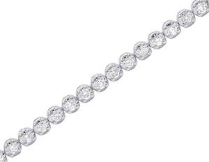 S925 Silver Moissanite Diamond Tennis Bracelet pour homme Bracelet glacé de luxe fait à la main - Product Image 3