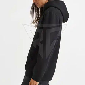 Novedad: Sudaderas con capucha casuales para hombre con estampado DTG, de secado rápido, forro polar, con bolsillo con cremallera, diseño liso, para invierno, venta al por mayor, teñido liso. - Product Image 2