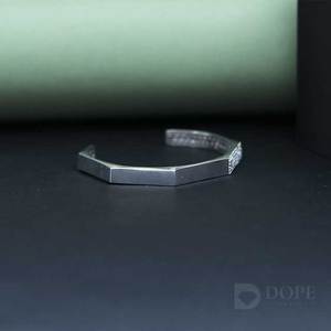 สร้อยข้อมือเพชรมอสเซียไนต์สำหรับสุภาพบุรุษเงิน925ดีไซน์สุดพิเศษสำหรับทุกที่ - Product Image 5