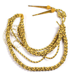 Accessoires d'uniformes de cérémonie, aiguillette de fanfare régimentaire, cordon d'épaule, robes de fanfare, coton filé, logo personnalisé - Product Image 2