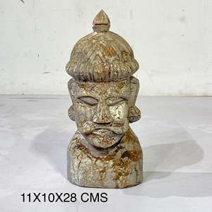 Handcrafted Wooden <b>Head</b> Rustic Design <b>Style</b> - Product Image 6