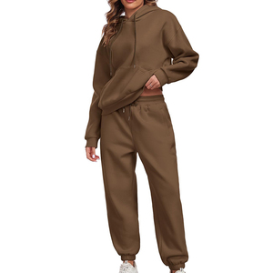 ชุดวอร์มมีฮู้ดแขนยาวสำหรับผู้หญิง กำลังเป็นที่นิยม รับสกรีนลายตามสั่ง ลายเรียบ สไตล์ลำลอง ใส่ได้สองด้าน เป็นมิตรกับสิ่งแวดล้อม เสื้อผ้าแนวสตรีท - Product Image 5