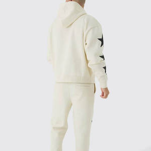 Survêtement d'hiver décontracté pour homme 100 % coton, tissé, motif uni gaufré, respirant, séchage rapide, coupe-vent, pour l'extérieur - Product Image 6