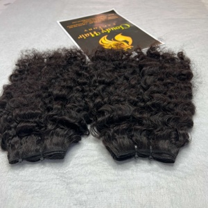 Mechones de pelo rizado birmano vietnamita, cabello humano virgen sin procesar, de alta calidad, 100% - Product Image 3