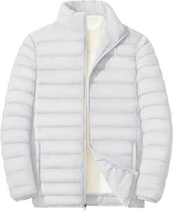 2025 chaquetas acolchadas de alta calidad para hombres, abrigo ligero cálido a prueba de viento, chaqueta cortavientos repelente al agua, chaqueta acolchada de invierno - Product Image 2