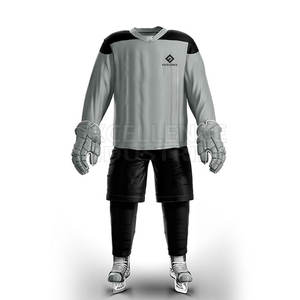 Maillot de hockey sur glace professionnel personnalisé OEM 100 % polyester, ensembles respirants fabriqués au Pakistan, broderie personnalisée, poids du tissu 300g - Product Image 1