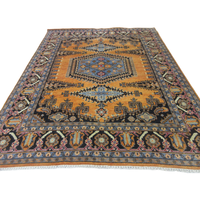 Tapis en laine haut de gamme noués à la main, motifs abstraits, multicolores, 8x14, 9x12, tapis de prière faits main, écologiques, antidérapants pour la maison