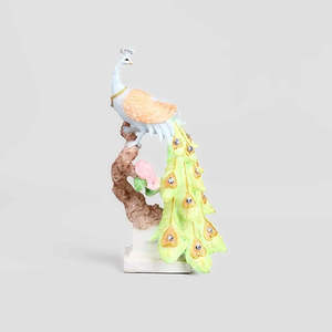Statue de paon au lever de soleil majestueux, plaque décorative élégante - Product Image 6