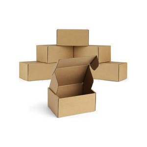 Cajas de envío pequeñas de cartón corrugado Marrón: cajas de correo ideales para pequeñas empresas, embalaje a granel - Product Image 1
