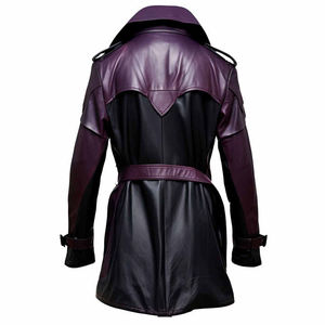 Latest Design <b>Men's</b> Leather <b>Overcoat</b> Breathable <b>Grey</b> Goose Filled Comfortable Premium Quality Waterproof Best Price Wholesale - Product Image 4