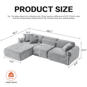Agent de livraison directe, support MOQ 1 pièce, canapé d'angle modulaire moderne de haute qualité, rempli d'éponge compressée, appartement et villa - Product Image 6