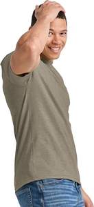 Camiseta de gimnasio para hombre superventas 100% algodón nueva ajustada de secado rápido cuello redondeado equipo de microfibra ajuste personalizado para adultos para - Product Image 4