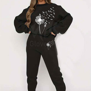 Meilleur prix Survêtement décontracté de haute qualité pour femmes Logo personnalisé Vêtements d'entraînement pour femmes Marque privée pour la saison d'hiver - Product Image 4