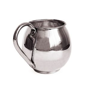 Tasse faite à la main en cuivre turc aspect antique verre Terra NICKEL couleur 600 ml avec poignée Design traditionnel - Product Image 5