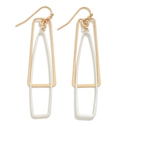 Pendientes de Diseño Nuevo Hechos a Mano en Dos Tonos de Metal, Compre Pendientes de Latón y Plata con Diseño Floral Pastel, Joyería para Mujer - Product Image 1