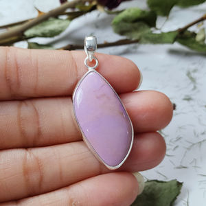 Phosphosiderite forme Unique pierre précieuse 925 pendentif en argent Sterling bijoux pendentifs faits à la main faisant collier à faire soi-même - Product Image 1