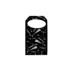 Bavoirs jetables noirs 35x60cm avec impression blanche, taille L, Novotex TNT, 400 pièces, B2B - Product Image 1