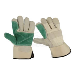 ถุงมือทำงานหนังวัวสำหรับผู้ชายถุงมือนิรภัยสำหรับงานก่อสร้างอุตสาหกรรม - Product Image 1